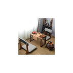 Japanese Floor Chair Solid Wood Meditation Chair with Back Support, Japanese Style Floor Seating Tatami Floor Seats with Cushion for Coffee Table, Low Tea Table，Living Room, Bedroom, Bay Window