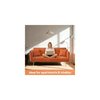 70" Futon Sofa Bed,Teddy Fleece Fabric Couch Bed (Orange)