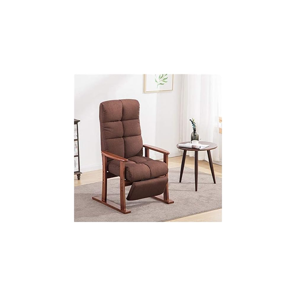 Office Chair Modern Living Room Chair Fabric Upholstered Furniture Lounge Reclining Armchair Accent Chair with Footrest (Color: C) (Color : C) (B)