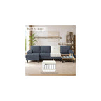 U-Shape Sectional Couch, 110 Inch Modern Modular Sofa
