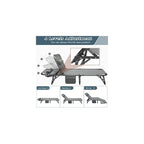 DoCred Chaise Lounge Chair, 5-Position Folding Outdoor Lounge Chair