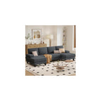 U-Shape Sectional Couch, 110 Inch Modern Modular Sofa
