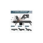 DoCred Chaise Lounge Chair, 5-Position Folding Outdoor Lounge Chair