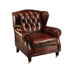 American Wood Skeleton Tiger Chair Godfather Cigar Chair Single Sofa
