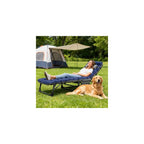 DoCred Chaise Lounge Chair, 5-Position Folding Outdoor Lounge Chair