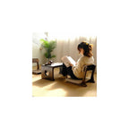 Japanese Floor Chair Solid Wood Meditation Chair with Back Support, Japanese Style Floor Seating Tatami Floor Seats with Cushion for Coffee Table, Low Tea Table，Living Room, Bedroom, Bay Window