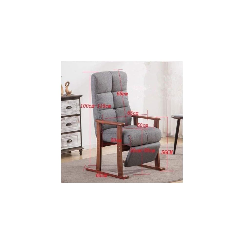 Office Chair Modern Living Room Chair Fabric Upholstered Furniture Lounge Reclining Armchair Accent Chair with Footrest (Color: C) (Color : C) (B)