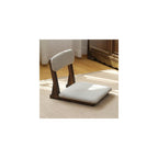 Japanese Floor Chair Solid Wood Meditation Chair with Back Support, Japanese Style Floor Seating Tatami Floor Seats with Cushion for Coffee Table, Low Tea Table，Living Room, Bedroom, Bay Window