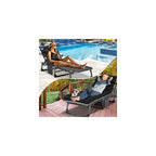 DoCred Chaise Lounge Chair, 5-Position Folding Outdoor Lounge Chair